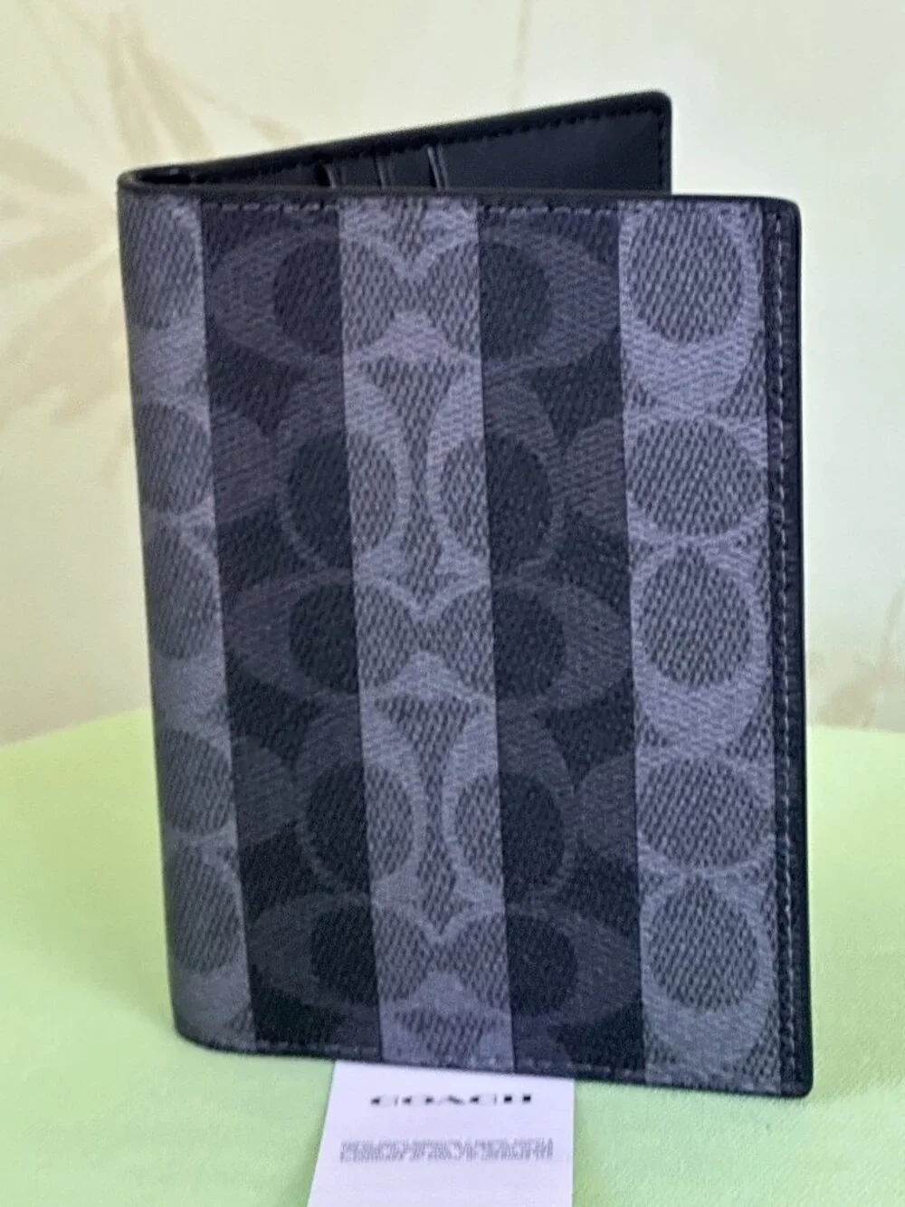 COACH PASSPORT CASE:NWT LEATHER w/CAR PRINT OR SIGNATURE CANVAS STRIPE:NWT